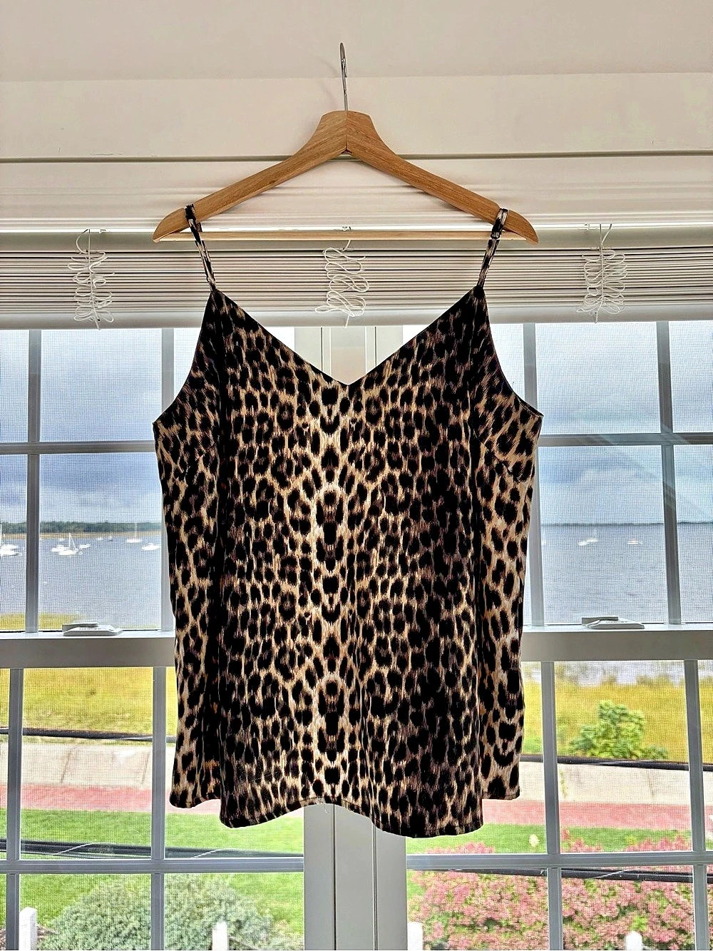 Flowy Leopard Print V-Neck Cami